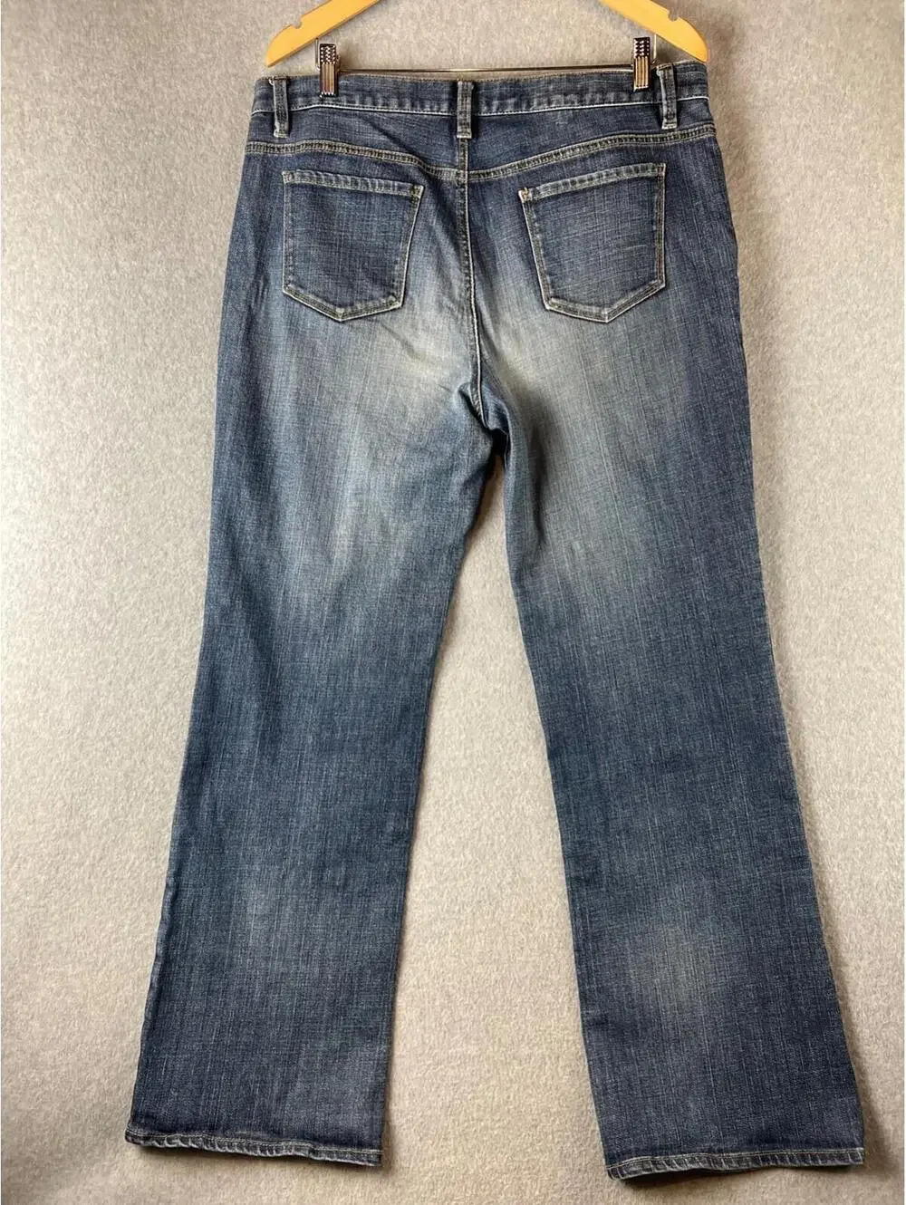 Talbots Bootcut Leg Pants Womens Size 14 Mid Rise Denim Jeans Casual Comfort